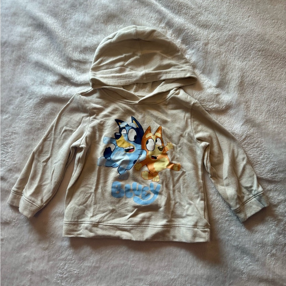 Kids Bluey Hoodie - Cream